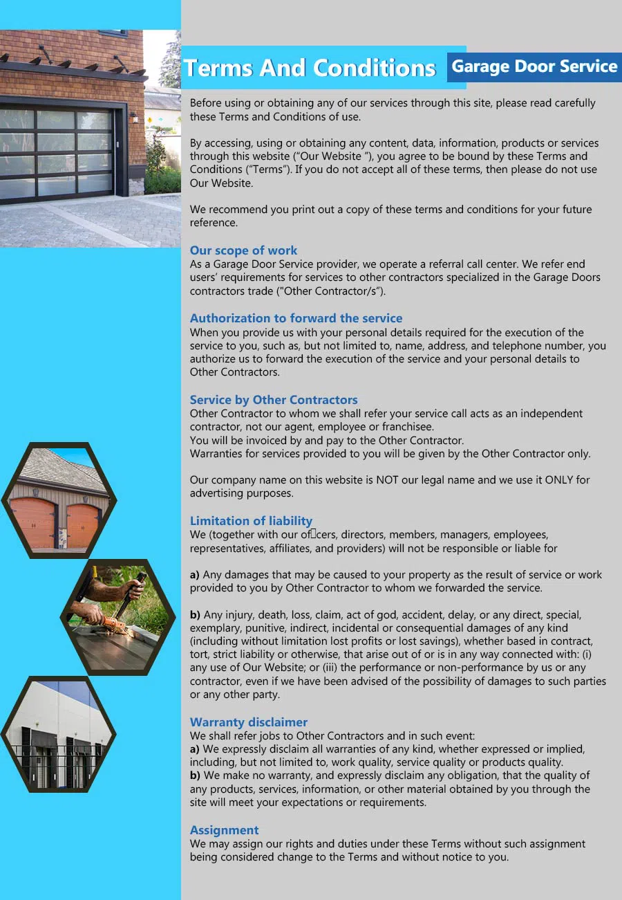 Capitol Garage Doors Chicago Heights, IL 708-457-7702 - terms4